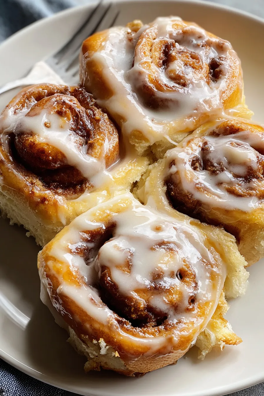 Fluffy Cinnamon Rolls with Creamy Glaze – My Food Plans