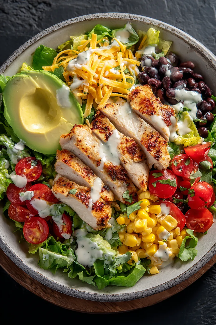 High Protein Southwest Chicken Salad – My Food Plans