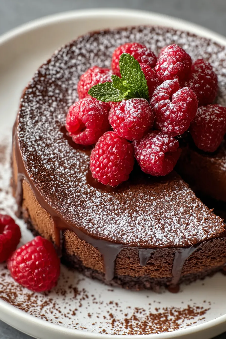 Dark Chocolate Raspberry Mousse Cake – My Food Plans