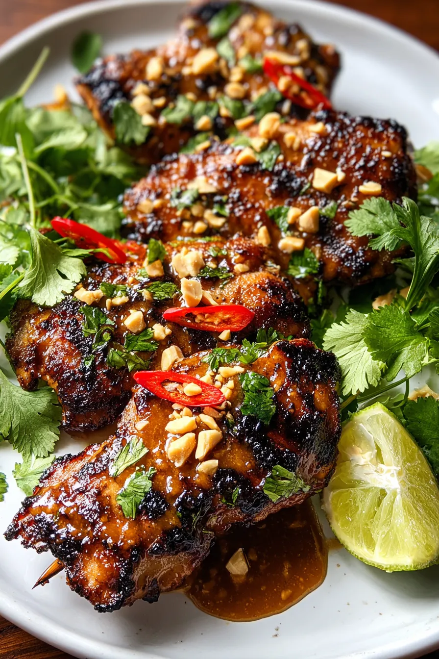 Spicy Thai Grilled Peanut Chicken – My Food Plans
