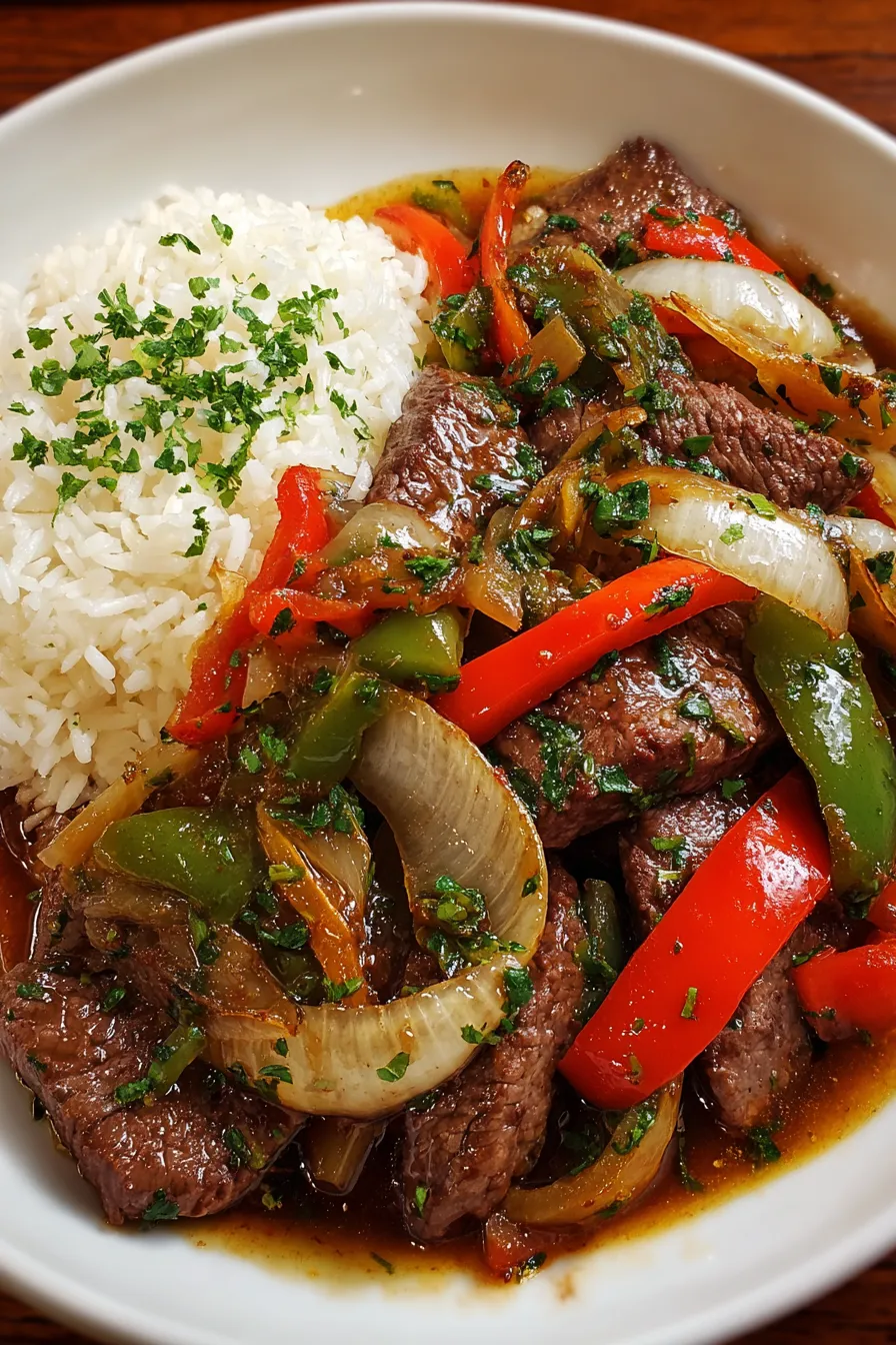 Chinese Pepper Steak with Onions – My Food Plans
