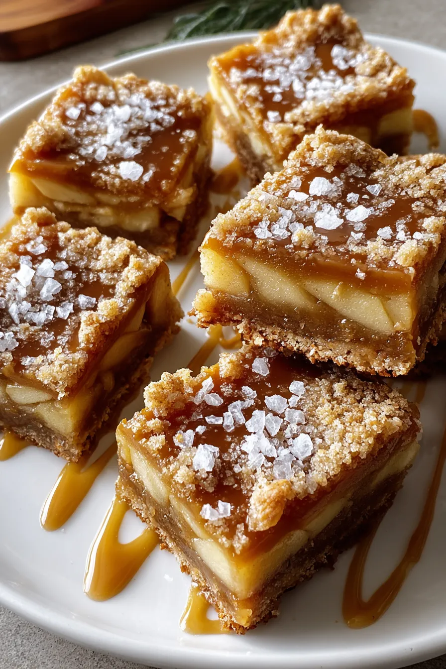 Salted Caramel Apple Bars – My Food Plans