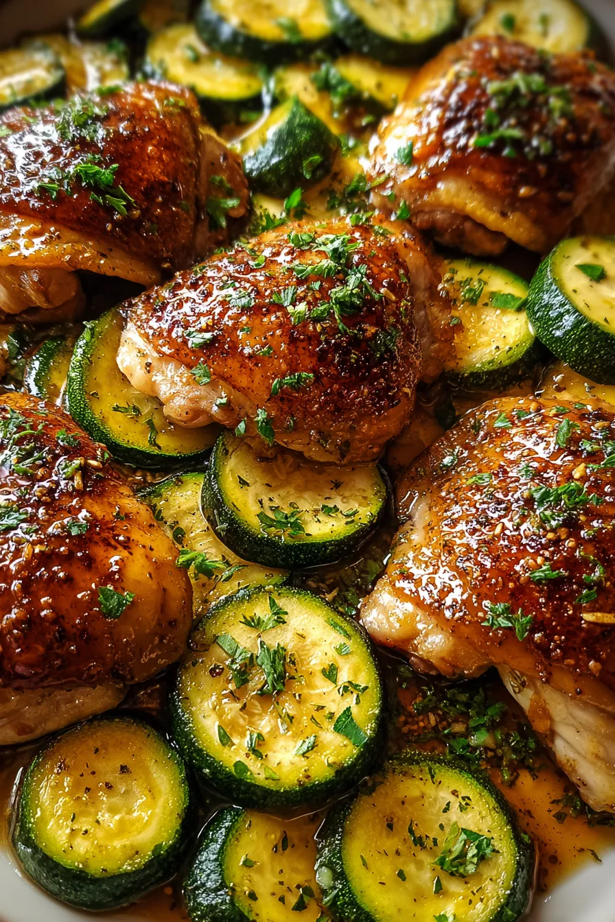 Sheet Pan Hot Honey Chicken & Zucchini – My Food Plans