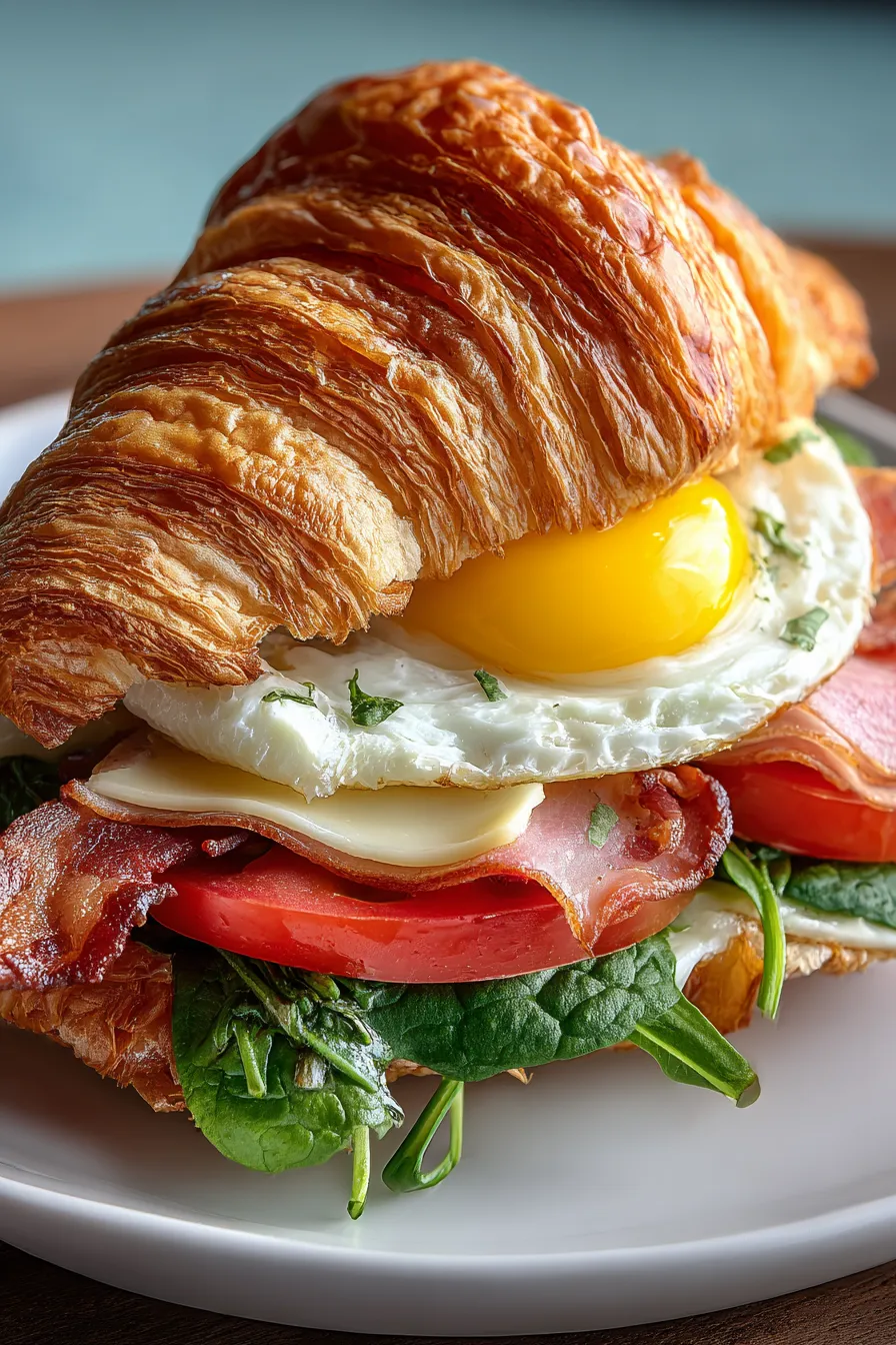 Breakfast Croissant Sandwich – My Food Plans