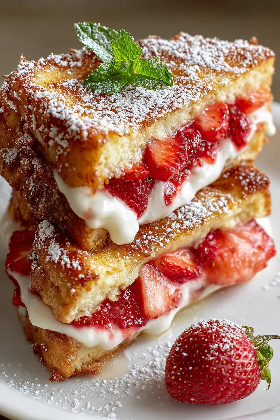 Fried Strawberry Cheesecake Sandwiches – My Food Plans