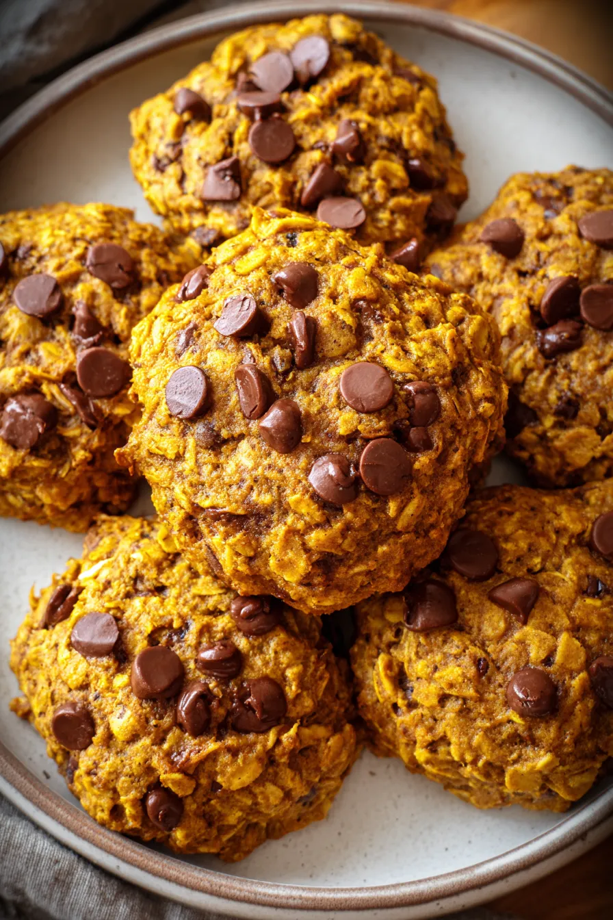 Healthy Pumpkin Chocolate Chip Oatmeal Cookies My Food Plans healthy-pumpkin-chocolate-chip-oatmeal-cookies-my-food-plans